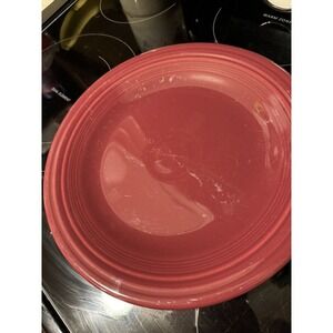 FIESTAWARE SCARLET Maroon RED HOMER LAUGHLIN FIESTA 10.5" DINNER PLATE